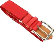 [Kisangel] Softballs Belts for Students Belt Elasticated Waistband Football Softball Belt Women Pink Sport Belt Baseball Ratchet Softballs Belt Women Steel Red