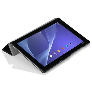 【超薄三折】Sony Xperia Z2 Tablet SGP511 512 521 磁扣式 支架 皮套 保護套 保護殼