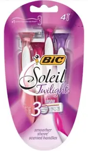 2 x BiC Soleil Twilight Disposable Razor 4pk+Women'S Razors.
