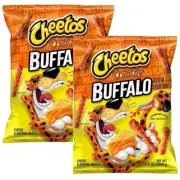 Cheetos Crunchy Cheese Buffalo Flavored Snack Chips 8.5oz 2 Bag