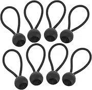 POPETPOP 20pcs Bungee Cords Bungee Balls Bungees Installation Tool Tarp Straps Elastic Band with a Ball Tarp Bungees with Balls Bungee Ball Cords Elastic Rope Black Rubber Band