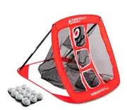SKEE-GOLF Indoor Outdoor Chipping Target SKEE100 12 Golf BALLS Stakes Carry BAG