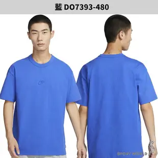 【現貨下殺】Nike 男裝 短袖上衣 純棉 寬鬆 厚磅 白/藍【運動世界】DO7393-100/DO7393-480