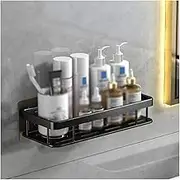 Shower Storage Rack Storage Rack Toilet Simple Plastic Storage Rack Toilet Washstand Wall Mounted Storage Rack Non Perforated Storage Rack Shower Caddy(Black,1)