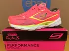 Skechers Go Run Ride 3 Nite Owl Womens Running Shoes Size 5.5 Hot Pink Lime E3