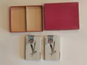 Vintage Playing Cards 2 Decks Sealed Tax Stamp Seagull Box