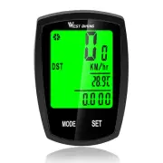 WEST BIKING Wireless Bike Computer Waterproof Backlight Bicycle Speedometer