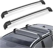 2pcs Car Roof Bars Aluminum Alloy Side Bars Cross Rails Roof Rack Luggage Car Compatible for Hyundai Santa Fe 2013 2014 2015 2016 2017 2018