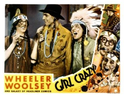 Girl Crazy Lobby Card Robert Woolsey Bert Wheeler 1932 Movie Old Photo