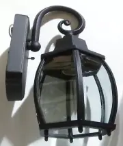 NEW Vintage Industrial Rustic Lantern Dusk To Dawn Outdoor Light Fixture Sconce!
