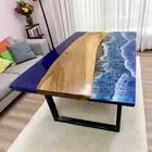 Handmade Epoxy Resin Dining Table Console Bar Home & Modern Office Meeting Desk