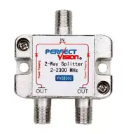 EB10 Perfect Vision 2 Way Power Passing Splitter PV23-302 New