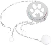 Outanaya Dog Memorial Ornament Elegant Pet Loss Suncatcher Stylish Window Hanging Keepsake for Home Decor Thoughtful Bereavement Present in Memory of Deceased Pets