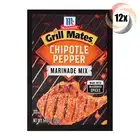 Full Box 12x Packets McCormick Grill Mates Chipotle Pepper Marinade Mix | 1.13oz