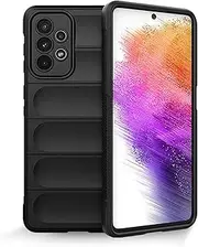 [ZZHAO] Liquid Silicone Case for Samsung Galaxy A73 5G with Antibacterial Protection and Scratch-Resistant Soft Microfibre Lining, All-Round Protection, Shockproof Mobile Phone Case, Black