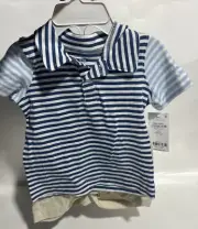 Carter's Boy Two-piece Shorts & Shirt Set Blue New With Tags Size 9M