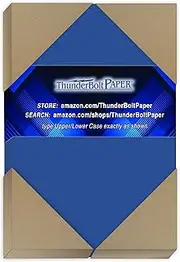 200 Bright Royal Blue 65# Cardstock Paper 4.5 X 6.5 Inches 1/2" Smaller than 5X7 Size - 65# Cover Light Weight Card Stock - Bright Printable Smooth Surface for Invitations