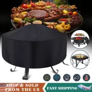 Outdoor 30 inch Patio Round Fire Pit Cover Waterproof BBQ Gas Grill UV Protector