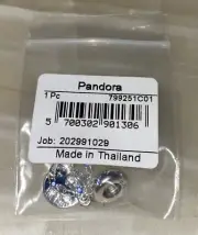 New Authentic Pandora Star Wars Princess Leia .925 Sterling Dangle Charm RETIRED