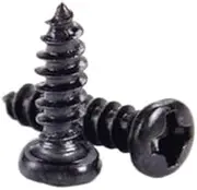 1000PCS M1.4 * 3/4/5/6/8mm Black Micro Electronic Screw Cross Recessed Round Pan Head Self Tapping Screw(8mm)
