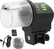 5V Automatic Fish Feeder Intelligent Fish Food dispensers with Timer for Aquarium Fish, includes USB Cable and Fix Accessory, Suitable for Pelleted Feeds Less Than 8mm,