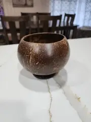 Coconut Shell Cup Cups Hawaiian Party Bowl Serving Bowls Natural