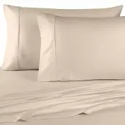 1200 Thread Count 100% Egyptian Cotton Bed Sheet Set OLYMPIC QUEEN Ivory Solid