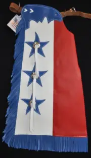 Custom Made Leather Kid's Chaps/Patriotic Kid's Chaps/Quick Ship Made in USA