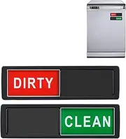 Dishwasher Magnet Clean Dirty Sign Adhesive Sticker for All Surfaces,Strong Magnet Sign for Kitchen Dish Washer Refrigerator - Sleek Convenient Clear Bold Colored Text Easy to Read and
