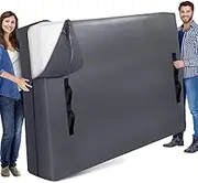 StorageRight Mattress Bag for Moving and Storage, Cali-King Size - Extra Thick Cover With 8 Handles and Zipper, Heavy Duty, Reusable
