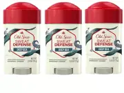 BL Old Spice Anti-Perspirant/Deodorant 2.6oz Sweat Defense Deep Sea --THREE PACK