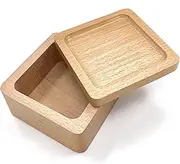 Musiin Wood Lazy Guitar Pick Holder - Sturdy Guitar Pick Storage Box Display Case Jewelry Box for Men Women Teens Adults - Guitar Picks Accessories (Cube Shape)