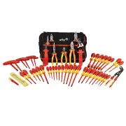 Wiha Tools 32874 50 Piece Master Electrican's Insulated Tool Set in Canvas Bag