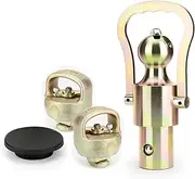 Puck System Gooseneck Hitch Kit GNXA2061 Compatible with Ford Chevrolet GMC Nissan Trucks - 30000 lbs, 2-5/16-Inch Ball - Golden