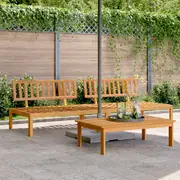 Garden Pallet Middle Sofas 2 pcs Solid Wood Acacia vidaXL
