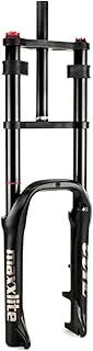 Mountain Bike 20x4.0 Inch Fat Tire Air Suspension Forks Disc Brake 80mm Travel Spread 135MM 9mm QR Manual Lockout Ultralight XC E-Bike Beach Bike Front Fork with Damping