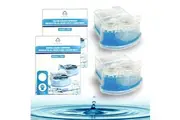 Crystal Pure Cartridge Refills for Braun Clean & Renew Compatible with All SmartCare Cleaning Centers Shavers 2-Pack