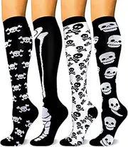 [HLTPRO] Compression Socks for Women & Men - Knee High Socks for Running, Flight, Travel, Nurses, Pregnancy, Edema
