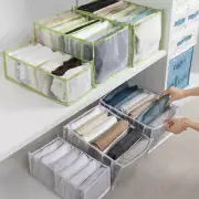 Foldable Drawer Organizer Closet Storage Box Clothes Drawer Mesh Separation Grid