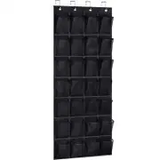 28 Pockets Shoe Holder Bag Organiser Over Door Hanging Shelf Rack Storage Bag