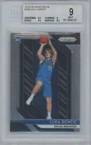 Luka Doncic 2018-19 Panini Prizm Rookie RC BGS 9 #280
