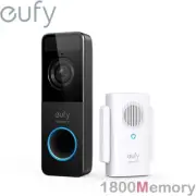 eufy Security Slim 1080p Wireless Video Doorbell Security Camera w Mini Repeater