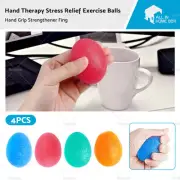 4Pcs Hand Grip Strengthener Fing Hand Therapy Stress Relief Exercise Balls