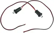 2 Pcs 12V Blue Flashing Dummy Fake Car Alarm Dash Mount LED Light Motorcycle Accessories