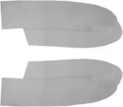 2 Pieces Compatible with CRV CR-V 2007 2008 2009 2010 2011 Ultra-fine Fiber Leather Front Door Panel Armrest Cover Protective Trim(Gray)