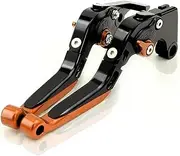 Extendable Foldable Motorcycle Brake Clutch Levers Motorcycle Adjustable CNC Aluminum Alloy Folding Extendable Brake Clutch Lever for Suzuki for Hayabusa GSX1300R GSXR1300 2008-2018(X6)