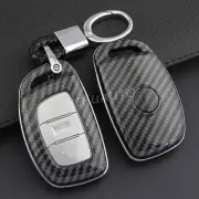 Carbon Fiber Smart Key Fob Cover Case For Hyundai Sonata Tucson Elantra GT Ioniq