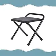 Foldable Bar Stool, Counter Stool Backless, Plastic Breakfast Stool, Square Fold Up Stool for Counter,Kitchen,Dresser,Dorm(Black,30cm/12in)