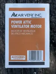 AIR VENT INC 120V 5.0 Diameter Steel Gable Vent Exhaust Fan Motor 1/2” Shaft NOS
