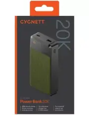 CYGNETT Reserve 3ChargeUp Reserve Gen3 20K Powerbank CY4765PBCHE in GREEN NEW